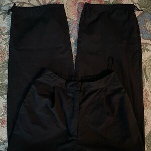 TopShop Black Parachute Pants